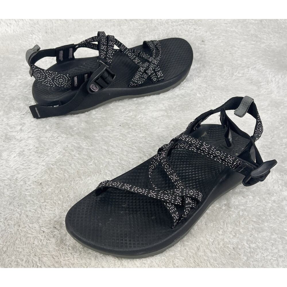 Chaco ZX/1 Sandals Black Hugs And Kisses Ecotread J180152 Kids/Juniors Size 5